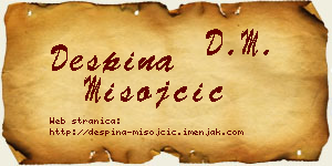 Despina Misojčić vizit kartica